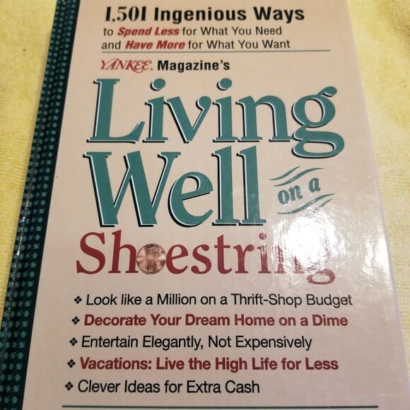 Yankee Magazine's Living Well on a Shoestring hardcover book - Picture 1 of 7